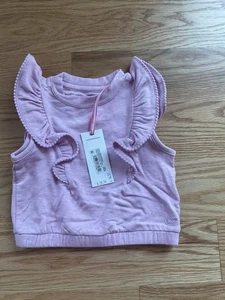 Vineyard Vines Pink Dreamcloth Ruffle Tank Crew neck Top Size 2T - Picture 1 of 4