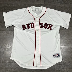 Boston Red Sox Majestic Trikot Herren L weiß Knopfleiste MLB Original Merchandise - Bild 1 von 9