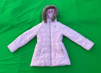 Chaqueta con Capucha Tommy Hilfiger Rosa Sherpa Forrada Talla Niñas L 14/16. Foto 1 de 4