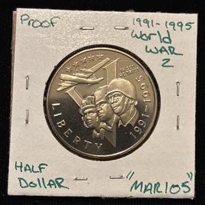 1991-1995 World War 2 Half Dollar Commemorative Proof “mar105” U.S. Mint 50 Cent - Imagen 1 de 24