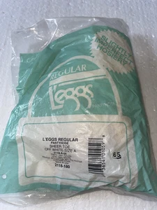 LEGGS REGULAR PANTYHOSE SHEER TOE SLIGHTLY IMPERFECT OFF-WHITE PK/3 SIZE A - Picture 1 of 2