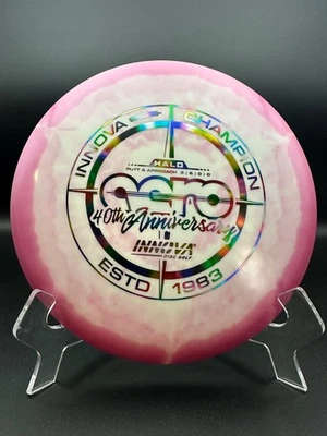 Innova Discs 40th Anniversary Putt & Approach Pink Halo Aero 180 grams 3/6/0/0 - Image 1 of 3