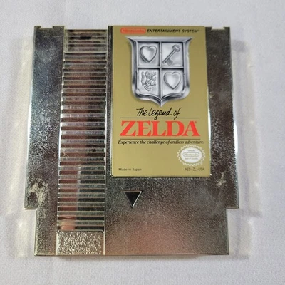 Original Nintendo NES Legend of Zelda Gold w/Manual, Map and Sleeve Tested Works - Image 1 of 4
