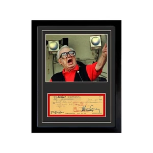 Harry Carey Signed Cancelled Check Framed Display - Picture 1 of 5