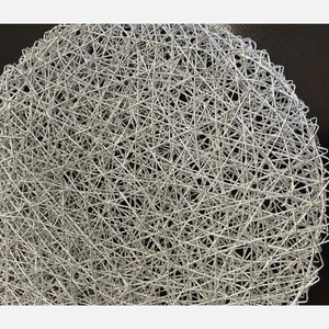 6er Set Glänzend Silber Glitzer 16" Runde Urlaub Tischsets Tisch Gedeck Matten - Bild 1 von 3