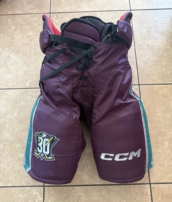Pro Stock Anaheim Ducks CCM HP45 30th Anniversary Hockey Pants NEW - Image 1 of 4