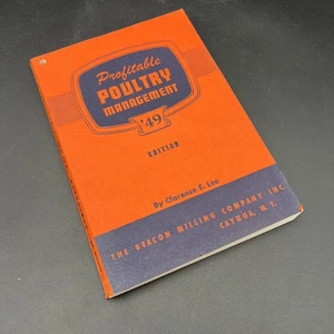 Vtg 1949 Edition PROFITABLE POULTRY MANAGEMENT Clarence E. Lee - Picture 1 of 10