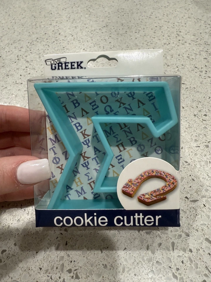 Cortador de galletas de alfabeto griego-griego vivo "Sigma" hermandad, fraternidad, estudiantes Foto 1 de 1