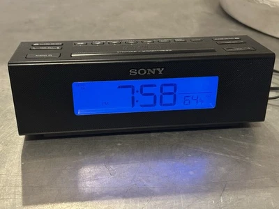 Sony Dream Machine ICF-C707 Dual Alarm AM/FM Nature Sounds Clock Radio Aux-In - Image 1 of 4