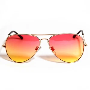 GAFAS DE SOL ESTILO AVIADOR LENTES DE COLORES MARCO DE METAL DORADO Y PLATEADO UVB CON BOLSA - Imagen 1 de 236