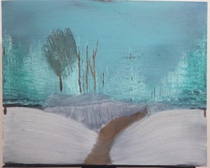 Original Abstract Oil Painting On Canvas Artwork Art 40cmx50 - Picture 1 of 12