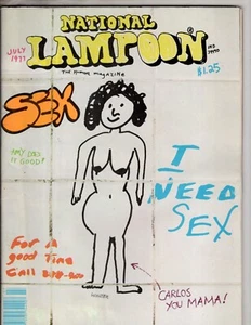 National Lampoon The Humor Magazine July 1977 Satire Adult humor FAIR - Picture 1 of 1