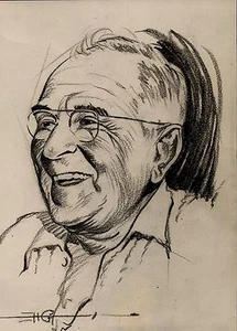 1950 Vintage AP Photo by Artist E.H. GUNDER Brazil dictator Getulio Vargas - Picture 1 of 2