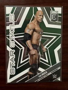 2023 Panini WWE Donruss Elite The Rock Star Status Green Insert #9 - Picture 1 of 2