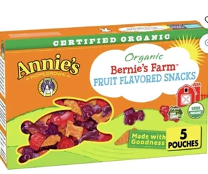 Annie's Organic Bernie's Farm Fruit Snacks, 5 Pouches Natural Flavors Non GMO - Picture 1 of 5
