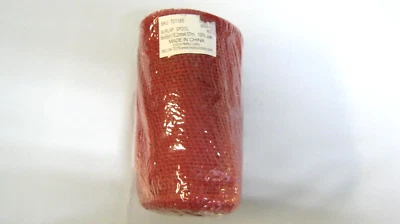 Hobby Lobby Red Burlap Spool 6 in. x 5yd Wreaths Crafts Sewing NIP - Image 1 of 4
