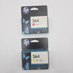 HP 364 Yellow & Magenta Tinten - Garantie beendet Nov 2018 - Bild 1 von 9