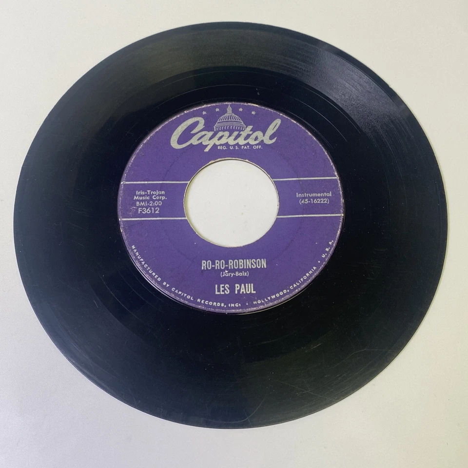 Les Paul and Mary Ford - Cinco Robles / Ro-Ro-Robinson - Capitol 7" (1957) - Image 1 of 4