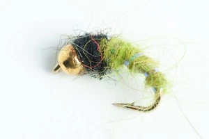 Bead Head Olive Caddis Nymph Fly, 6-Pack - Bild 1 von 1