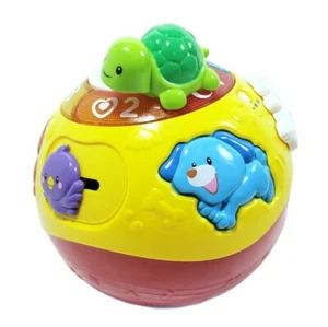 VTech Wiggle Crawl Ball Toy Rolling Infant Baby Lights "tested, works" "Used"  - Picture 1 of 7