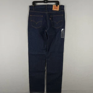 NEW Vintage Levis 505 Jeans Mens 36x36 Blue Dark Wash Denim Pants Trousers 90s - Picture 1 of 15