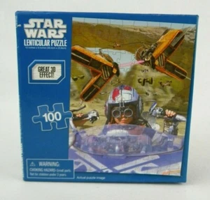 Disney Star Wars Puzzle Lenticular 100 PC 2011 Cardinal 12 in x 9 in Free Ship   - Picture 1 of 12
