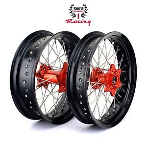  Supermoto Wheels for KTM Complete Wheel Set SX SXF EXC 125-530 2003-2021