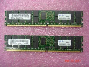 12R8239 IBM 4GB (2 x 2GB) MEMORY KIT FOR IBM P5 SERVERS PC2-4200R DDR2 533MHZ - Picture 1 of 2