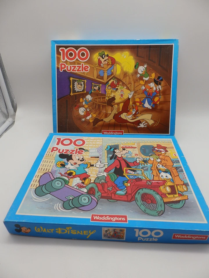 2x Walt Disney Waddingtons Puzzle Komplett - Bild 1 von 2