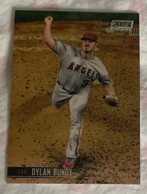 2021 Topps Stadium Club Chrome Superfractor 1/1  #224-Dylan Bundy-LA Angels - Image 1 of 3