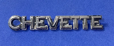 VAUXHALL CHEVETTE - METAL BOOT  BADGE / EMBLEM - 140 X 21 MM - Image 1 of 2