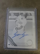 2019 Bowman Chrome 1st Auto Spencer Steer Black Printing Plate 1 of 1 Autograph