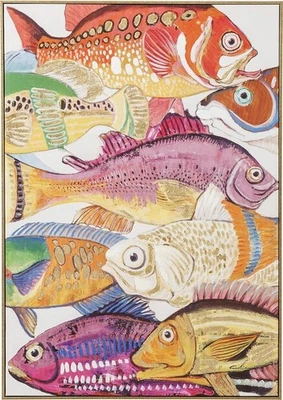 Gerahmtes Bild Touched Fish Meeting one 75x100 Kare 60447 Fische - Bild 1 von 4