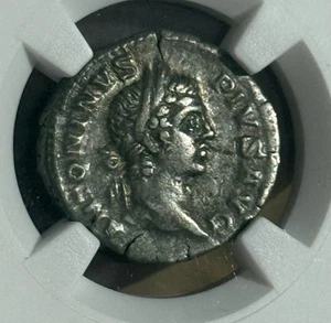 IMPERIO ROMANO ~Caracalla 198-217 AD AR Denarius NGC CH EN MUY BUEN ESTADO~ - Imagen 1 de 2