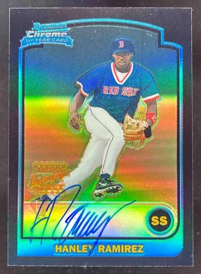 2003 Bowman Chrome Refractor #334 Hanley Ramirez Autograph RC Auto - Image 1 of 2