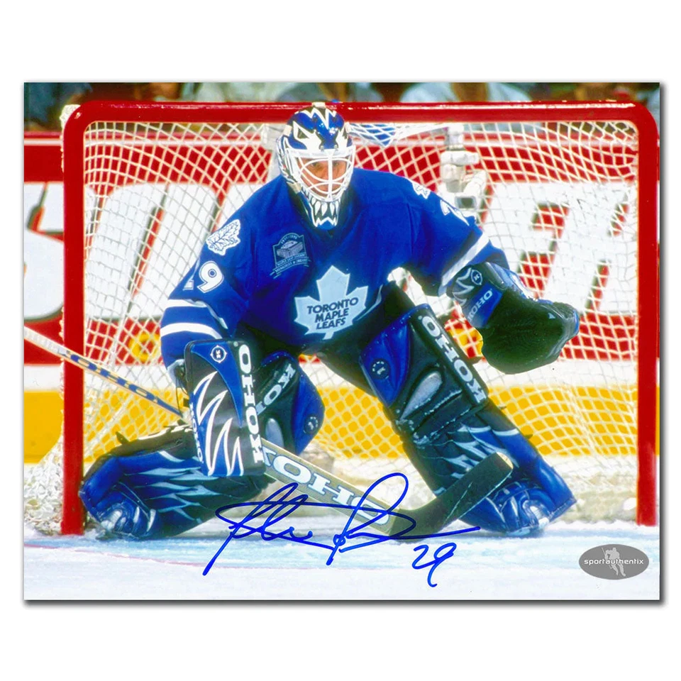 Felix Potvin Toronto Maple Leafs ACTION Autographed 8x10 — 第 1/1 张图片
