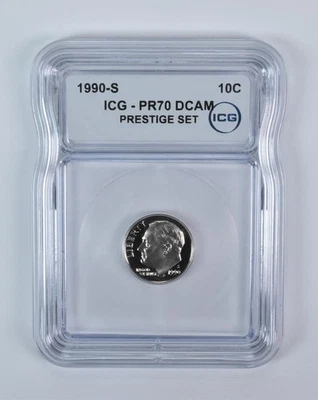 1990-S Roosevelt Dime Prestige Set PR70 DCAM ICG *4597 - Image 1 of 4