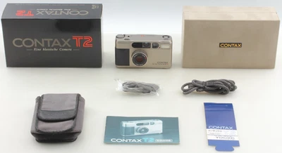 [Almost Unused] Contax T2 Titan Silver Point & Shoot 35mm Film Camera from Japan - Image 1 of 4