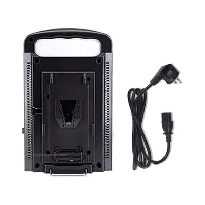 1Set BP-2CH Dual Channel V-Mount/V Lock Battery Quick Charger W/ Power Supply Foto 1 de 4
