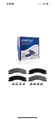 Pastilla de freno de rotor trasero perforado para Chevy Silverado Sierra 2500 3500 HD 2011-2019 Foto 1 de 3