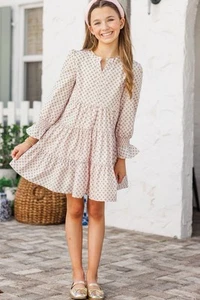 Girls 7/8 Dress Shop The Mint Girls Long Sleeve Boutique - Picture 1 of 9