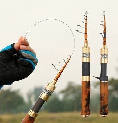 Telescopic Fishing Rods Spinning Casting Rod Carbon Fiber Rod Bass Ultra Light - Image 1 of 4