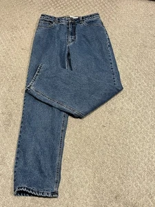 Pantalones de mezclilla Guide Series para mujer 10 Bootcut azul tiro medio forrados de lana elásticos - Imagen 1 de 10