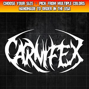 Carnifex Decal for Cars, Trucks, Laptops, Deathcore Metal Decal Sticker