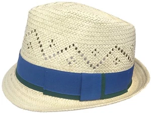 Headchange Toyo Fedora Vented Crown Straw Golf Beach Trilby Hat - Picture 1 of 3