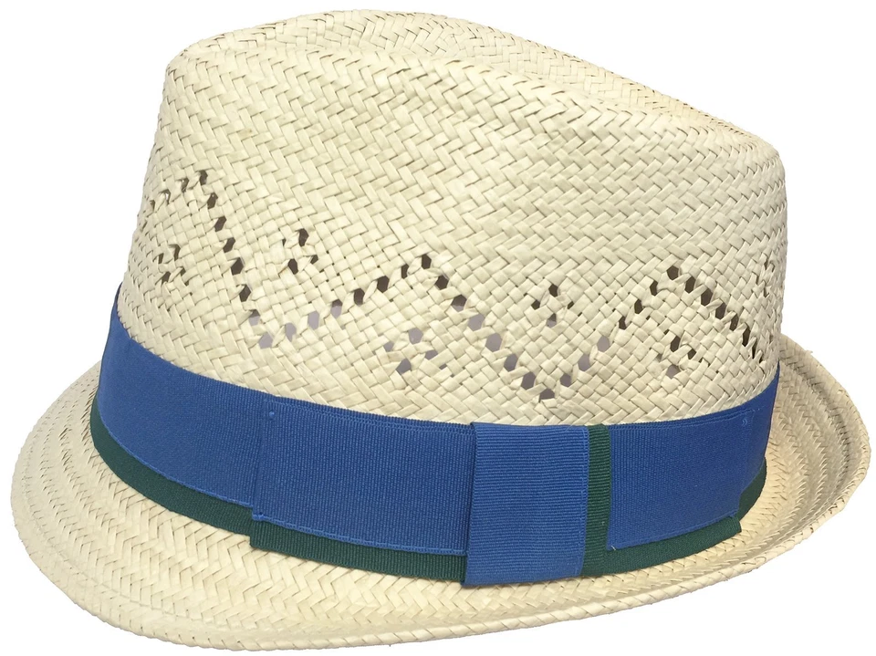 Sombrero Trilby Playa Golf Paja Corona Ventilada Toyo Fedora Cambio de Cabeza Foto 1 de 3