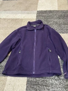 Columbia Fleece Jacket Women's Size Med Purple Full Zip Outdoors - Picture 1 of 8