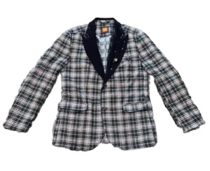 Hugo Boss Orange Label With PUNK Embroidered Spelled Out On Back Blazer Sz 42R - Picture 1 of 13