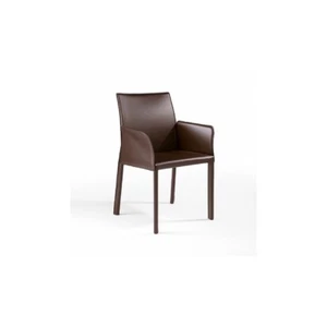 chair Stuhl mit Armlehnen Leder Mod. XL br IT Stuhl - Bild 1 von 3