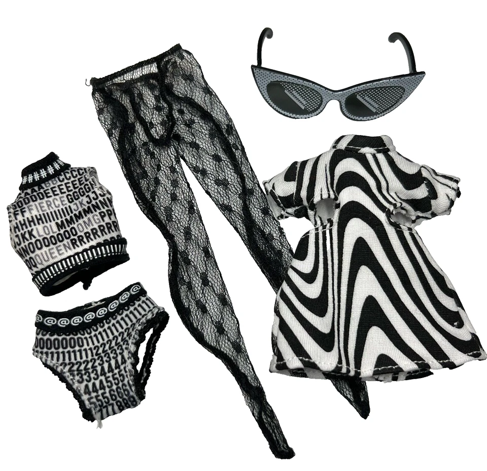 Lote Ropa Conjunto Muñeca Lol Omg Uptown Niña Medias Clase Prez Groovy Vestido Bebé Foto 1 de 1